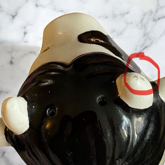 Vintage 1992 Clay Art “American Gothic” Cows Salt & Pepper Shakers - Picture 11 of 14